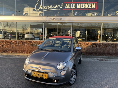 FIAT 500 Cabrio 1.2 Lounge Clim.control - ParkS-A - Radio/CD-MP3/USB/AUX/TEL-VB - MFL-Stuurwiel - ML - LMV - L-Bekl. - CD+AB - Ramen E-VZ - Spiegels E-V+V - B-Stoel IHV