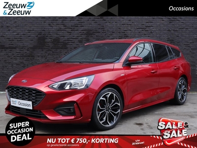 Ford Focus Wagon 1.5 EcoBoost ST Line X Business 150pk automaat | Stoel- stuur en voorruitverwarming | 18inch lichtmetalen velgen | Digitaal dashboard | Elektrische achterklep | Led koplampen | 1500kg trekgewicht