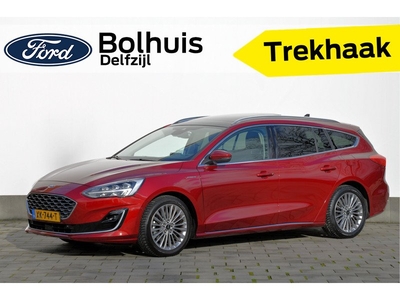 Ford FOCUS Wagon Vignale EcoBoost 125 pk | Trekhaak | Pano | Full LED | Adapt. Cruise | B&O | Leder | Stoelverw.