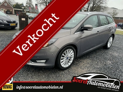 Ford Focus Wagon Titanium 125pk navi clima lm velgen p sens