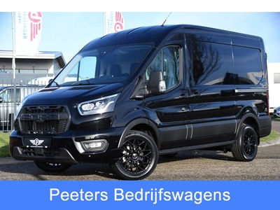 Ford Transit 350 2.0 TDCI L2H2 Black Edition Limited Full Option! 360 Camera, Adaptieve Cruise, Carplay, 170PK, Automaat, PDC,