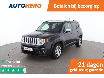 Jeep Renegade 1.4 MultiAir Limited 140PK | RH83769 | Navi | Camera | Cruise | Climate | DAB | Bluetooth | Parkeersensoren V+A | Lichtmetalen Velgen |, terreinwagen/pick up, bj 2017