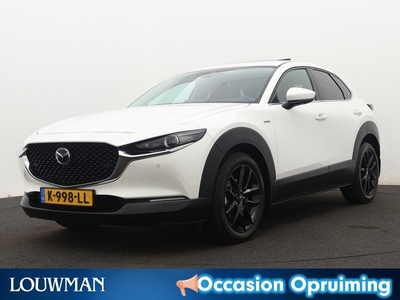 Mazda CX-30 2.0 e-SkyActiv-X M Hybrid 100th Anniversary Ed. | Schuifdak | Trekhaak | Stoelgeheugen | 360 Camera | Navigatie | Leder | Elektrische Achterklep | Stuur-/Stoelverwarming |