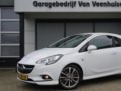 Opel Corsa 1.0 Turbo 90pk OPC-Line 3Drs H-Leder Apple Carplay 17inch LM Xenon A-Camera Clima Cruise Control *NL auto* Complete Corsa!