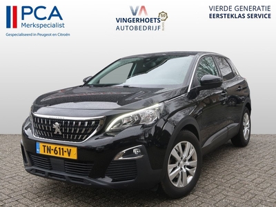 Peugeot 3008 1.2 Benzine 130 Pk Luxe Executive uitvoering * Zwart Leder * Navigatie * Trekhaak * DAB+ Radio * Parkeer Camera * Draadloze Telefoonoplader * Distributieriem vervangen 2021 *