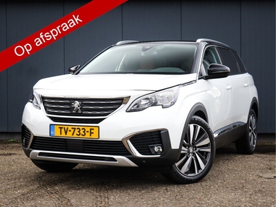 Peugeot 5008 1.2 Pure Premium 7P. (131PK), 1ste-Eigenaar, Keurig-Onderh., Leder, Navigatie/Apple-Carplay/Android-Auto, Parkeersensoren-V+A, Spiegel-Pakket, DAB, Keyless-Entry/Start, Lane-Assist, LM.-Velgen-19Inch, Privacy-Glas, NL-Auto