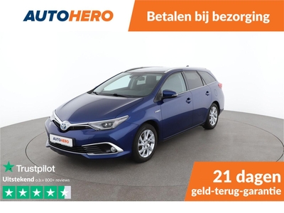 Toyota Auris Touring Sports 1.8 Hybrid Lease pro 100PK | WS91027 | Navi | Half Leder | Cruise | Stoelverwarming | Parkeersensoren V+A | Trekhaak | Lichtmetaa, stationcar, bj 2015