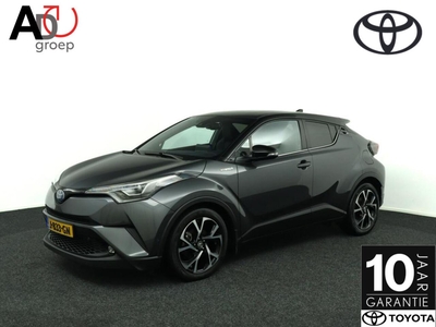 Toyota C-HR 1.8 Hybrid Bi-Tone | Premium Pakket | Leer | Trekhaak | JBL | Dodehoek Detectie | Stuurwielverwarming | Stoelverwarming | Parkeersensoren Rondom , terreinwagen/pick up, bj 2018