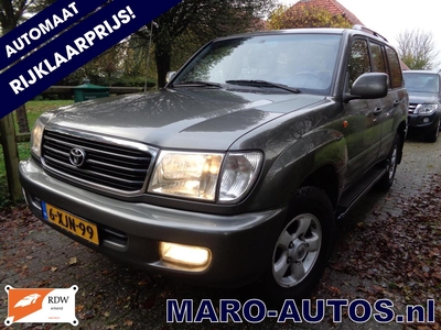 Toyota Land CRUISER 100 4.2TDi Executive Aut. | NAP | volle historie LEDER | Nw. DISTR. Boekjes | 5 persoons | Zeer mooi| YOUNGTIMER, terreinwagen/pick up, bj 2000