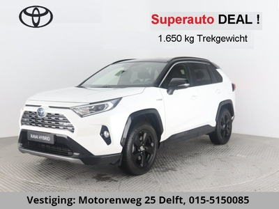 Toyota RAV4 2.5 HYBRIDE 4WD BI-TONE BODY PACK 1650 KG TREKKEN GARANTIE TOT 3-2030 Navi.Clima.Awd.BSM. **Superdeal**