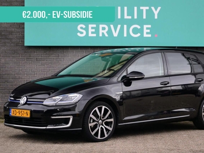 Volkswagen E-Golf SOH 93% Warmtepomp ACC LED Stoelverw. CarPlay Navi Camera, hatchback, bj 2018