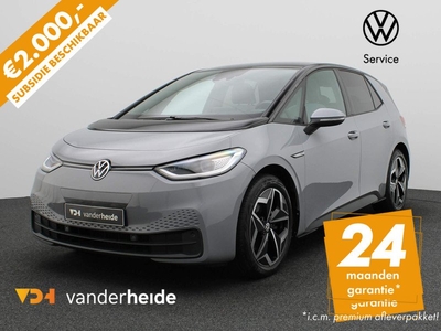 Volkswagen ID.3 Tech 58 kWh 204PK Warmtepomp, panoramadak, Head-up, side assist, alarm, winterpakket, 19'' lichtmetaal