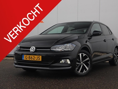 Volkswagen Polo 1.0 TSI Highline Virtual Cockpit Half Leder Adaptive Cruise Navigatie Clima Carplay Android Bluetooth LED 16 inch LMV Getint Glas, hatchback, bj 2019