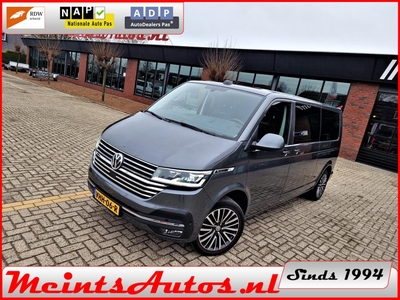 Volkswagen Transporter T6.1 2.0 TDI 199Pk Bulli 31 DC Dubbele Cabine DSG L2H1 DIG. COCKPIT ADAPT. CRUISE LED, LEDER, 2x SCHUIFDEUR, bedrijfswagen, bj 2020