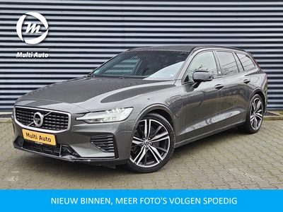 Volvo V60 T8 Twin Engine AWD R-Design Plug In Hybrid PHEV | Trekhaak Elektrisch | Lederen Sportstoelen Memory | 19L.M | 360 Camera | Apple Carplay | Full LE, stationcar, bj 2020