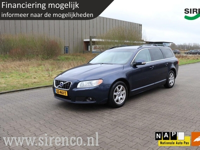 Volvo V70 1.6D DRIVe Summum leder stoelverwarming trekhaak navigatie bluetooth climate&cruise control, stationcar, bj 2010