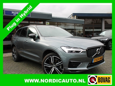 Volvo XC60 2.0 RECHARGE T8 AWD BLACK EDITION/ PANORAMADAK 360 CAM- HEAD UP- NAVI- LEDER- ELECTR. TREKHAAK, terreinwagen/pick up, bj 2020