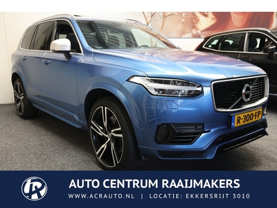 Volvo XC90 2.0 T8 Twin Engine AWD R-Design LEDER NAVIGATIE ADAPTIVE CRUISE CONTROL PANORAMA SCHUIF/KANTELDAK RIJSTROOKSENSOREN ZEER MOOI !! LOCATIE 3010