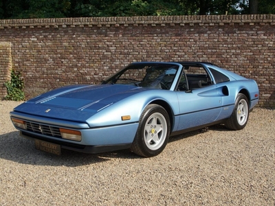 Ferrari 328 GTS Only 47.549 miles! Rare Azzurro metallizzato / Blu Scuro, Full history, Ferrari Classiche.