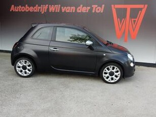 Fiat 500 0.9 TwinAir BLACK-JACK | AIRCO | ALL-SEASON | MAT-ZWART | NL-AUTO | NIEUWE APK!!