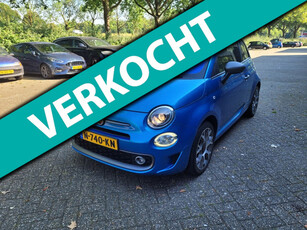 Fiat 500 1.2 S, sportstuur, sportstoelen, lichtmetalen velgen, navigatie, hele nette volle auto