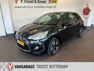 Citroën DS3 1.6 So Chic in Black | Nederlands geleverd | Cruise control | Lage KM stand | Parkeersensoren | Climate control