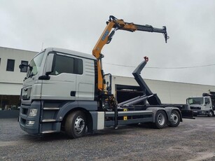 MAN TGX 26.400 Euro5 containersysteem kraan Effer 145 remote