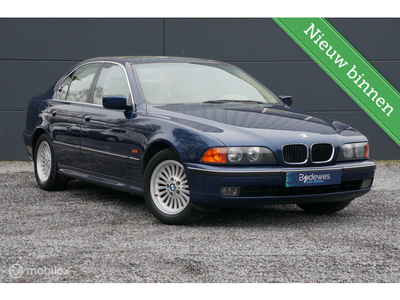 BMW 5-serie 523i Executive E39 Leder Clima Stoelver. Keurig!