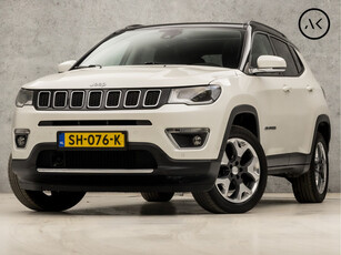 Jeep Compass 1.4 MultiAir Limited 4x4 170Pk Automaat (PANORAMADAK, GROOT NAVI, APPLE CARPLAY, CAMERA, LEDER, KEYLESS, SPORTSTOELEN, CRUISE, GETINT GLAS, NIEUWE APK, NIEUWSTAAT)