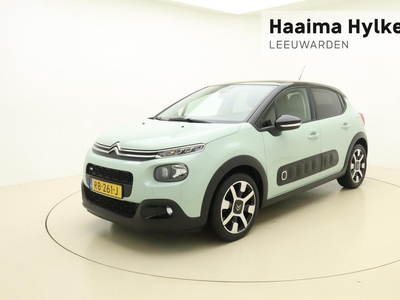 Citroen C3 1.2 PureTech S&S Shine 110 PK | Navigatie | Climate control | Lichtmetalen velgen | Getint glas | Zwart dak, hatchback, bj 2017