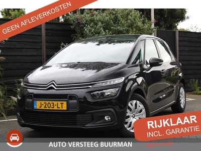 Citroen C4 SpaceTourer 1.2 PureTech 130PK Selection EAT8 Automaat Navigatie, Camera, Trekhaak, Parkeerhulp, incl. e Distributie riem, mpv, bj 2020