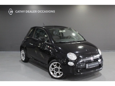 Fiat 500 1.2 Sport Bruin Leder/Stof Airco LM-Velgen