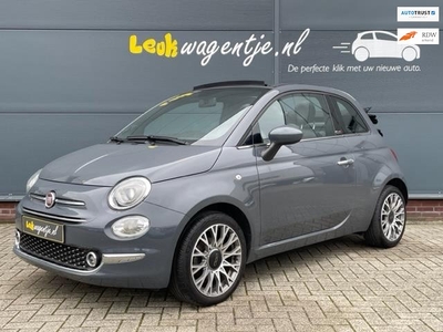 Fiat 500 C 1.0 Hybrid Rockstar Cabrio *leer *ecc *VERKOCHT*