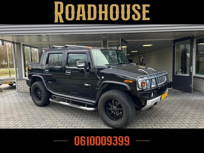 Hummer H2 6.2 V8 SUT Luxury Limited full black pick up face lift 2de eign, terreinwagen/pick up, bj 2008