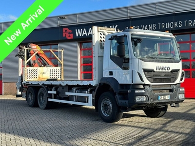 Iveco Trakker 6x4, retarder 18 T Palfinger kraan PK18002EH