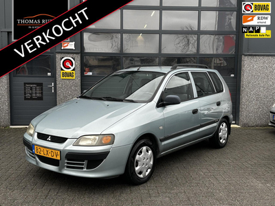 Mitsubishi Space Star 1.6 Family 2003 | Nationale Autopas | Airco | Trekhaak | 5-Deurs | Elektrische Ramen | Elektrisch Verstelbare Spiegels | Boekjes