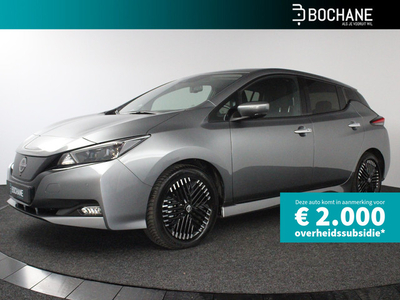 Nissan LEAF 39 kWh N-Connecta | Cruise Control adaptief | 360 Camera | Parkeersensoren | Navigatie | Stoelverwarming | Apple Carplay | Climate Control | Lichtmetalen velgen |