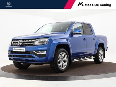 Volkswagen Amarok 3.0 TDI 204pk DSG 4Motion Plus Cab Highline | Navigatie | Leder | Camera | Stoelverwarming | Clima | DAB | Apple Car Play | Trekhaak | Side-bar, bedrijfswagen, bj 2018