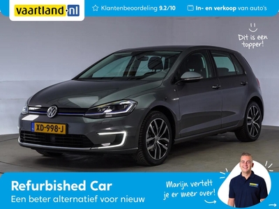 Volkswagen E-Golf Business [ Warmtepomp Virtual cockpit Nav Pdc Stoelverw ], hatchback, bj 2018