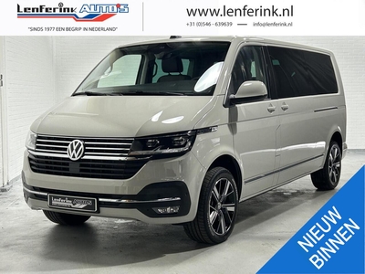 Volkswagen Transporter 2.0 TDI 204 pk DSG Dubbel Cabine Highline LED El. Achterklep en Schuifdeuren, Side Assist, Leder, Parkeerhulp, 5-Zits, bedrijfswagen, bj 2023