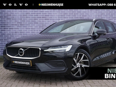 Volvo V60 2.0 T5 Momentum | Trekhaak | Leder | Stoelverwarming | Zwarte Hemel | Elektrische Achterklep |, stationcar, bj 2019