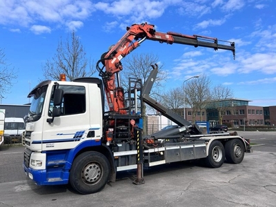 DAF CF 85.410 6X2 + TEREX 240-A3 CRANE + VDL 25 TON HOOKLIFT