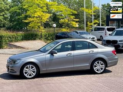 Mercedes-Benz C-KLASSE 180 Business Class 125! Avantgarde,bj.2013,grijs,leder,climate,navigatie,APK 02/2025 ,NAP 167915 km.1e eig.