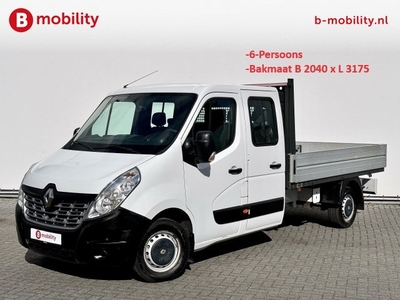 Renault Master T35 2.3 dCi 145PK L3 Pick-Up Dubbel Cabine Laadbak 6-Persoons Airco Bluetooth T