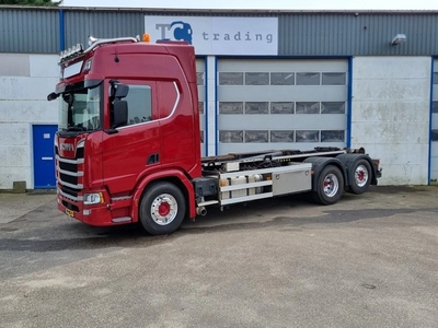 Scania R450 6x2 VDL hooklift, Full air. (bj 2018)