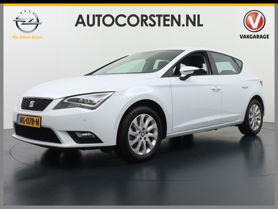 SEAT LEON T 111pk AUT. Navi ECC Multi-Media PDC-A+Voor LMv Mistl.LED Priv.-Glas ESP ABS Hill-Hold Elektr.Spiegels+Verwarmd Cruise.C. 1.2 TSI DSG 7bak automaat Style Business Knie-airbag HiFi+8-speakers Chroompack Climatronic EURO6 Prima onderhouden (300km gelede...