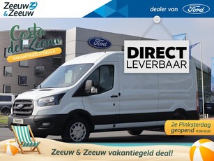 Ford Transit 350 2.0 TDCI L3H2 Trend 130pk automaat | Direct leverbaar | Stoel- en voorruitverwarming | Navigatie | Trekhaak | Elektrisch verstelbare bestuurdersstoel | Parkeer sensoren | Cruise control