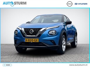 Nissan Juke 1.0 DIG-T Tekna | Apple Carplay/Android Auto | Stoelverwarming | Adapt. Cruise Control | 360° Camera | Voorruit Verwarmd | Rijklaarprijs!