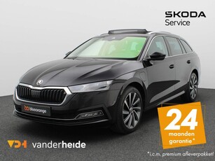 Skoda Octavia Combi 1.4 TSI iV PHEV Business Edition Plus 204PK DSG Panoramadak, head-up, achteruitrijcamera, leder/suedia, elek. stoelen, voorruit/stuur/stoelverwarming, keyless, virtual pedal, 18'' lichtmetaal