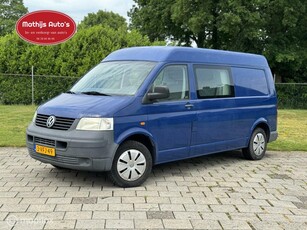 Volkswagen Transporter 1.9 TDI L2H2 Dubbelcabine Marge Airco Cruise NAP tellerstand!